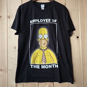 Homer Simpson The Simpsons Employee of the Month Short Sleeve T Shirt Mens XL